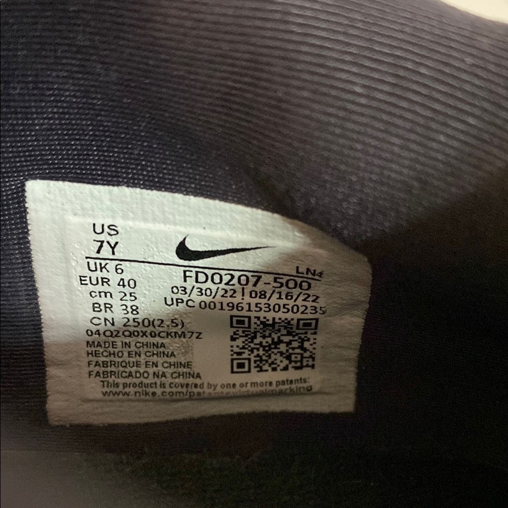 Nike Kids Lebron XX SE FD0207-500 Purple Lace-Up Sneaker Size 7Y Women Sz 8.5 - Picture 8 of 9